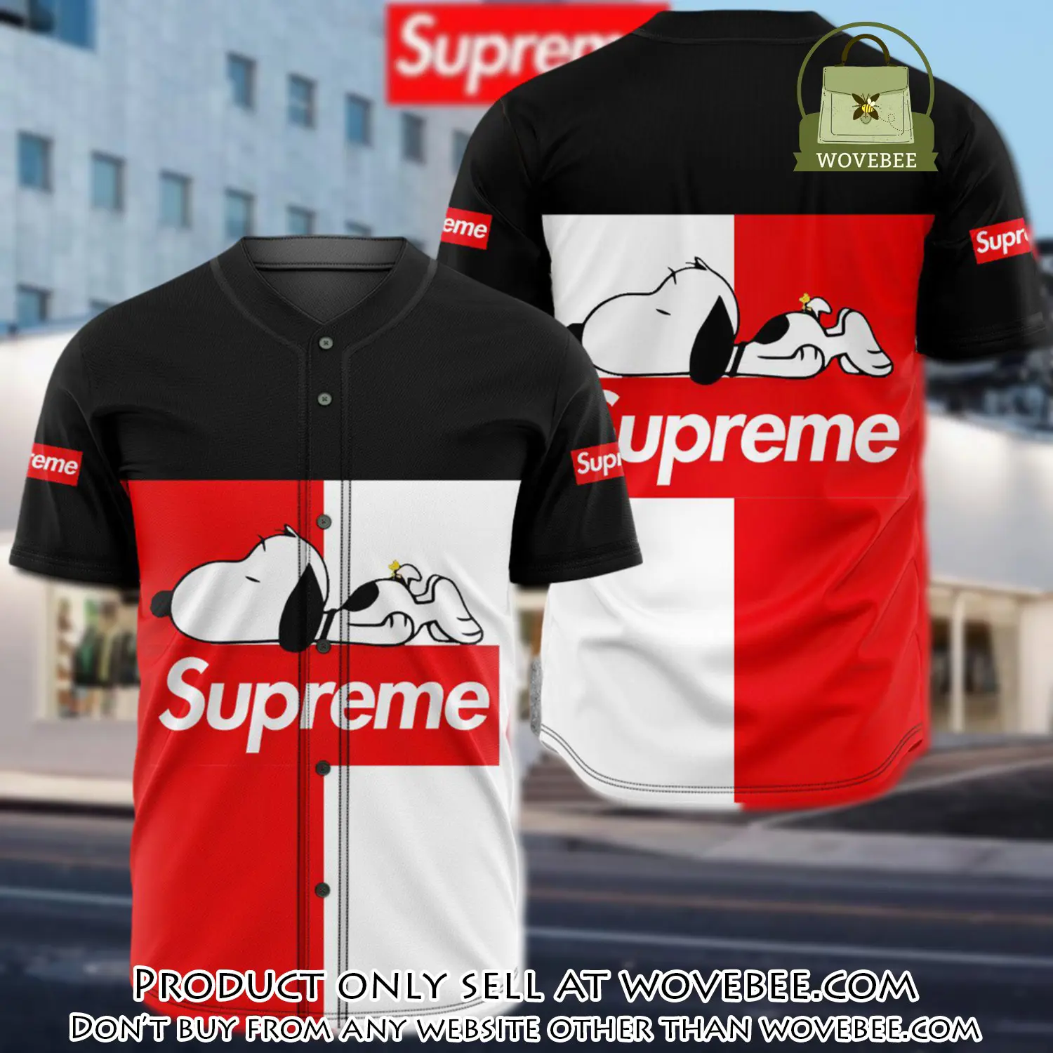 Supreme snoopy disney baseball jersey shirt luxury bjs1244 wvb4624113